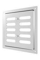 Решетка вентиляционная MER регулируемая 175х175 окрашенная сталь хром ERA