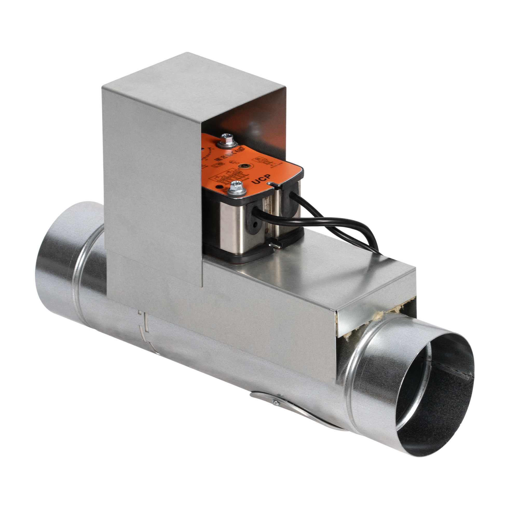 Клапан противопожарный SHUFT SHFDO-90-O-d180-EM24-0-0-0-0
